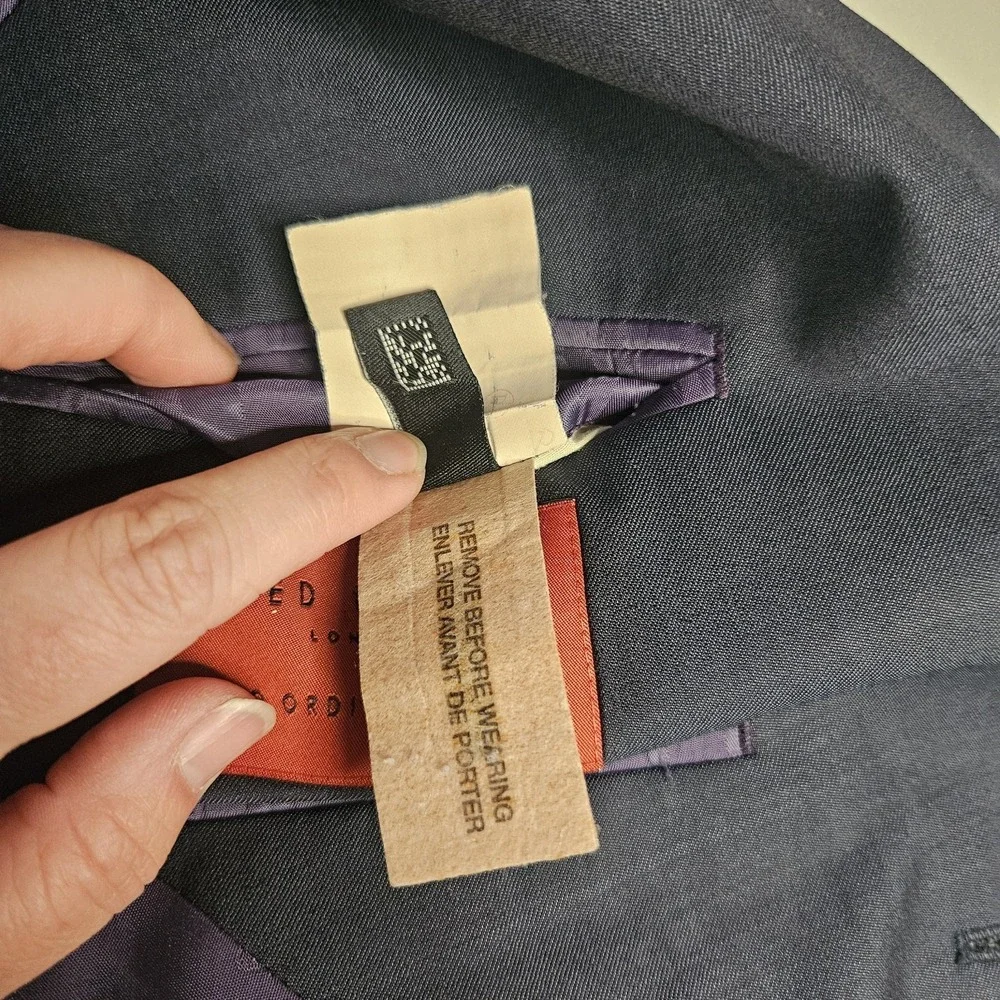 Ted Baker London Mens Blazer 40R No Ordinary Joe Blue Wool Sport Coat Jacket‎